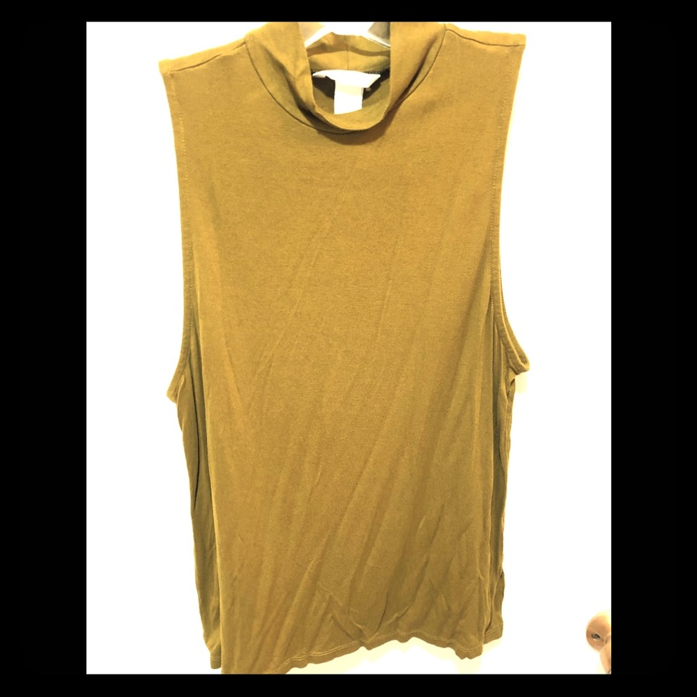 H&M sleeveless mock turtleneck size Large